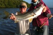 Larry and Jing Torn with big snook